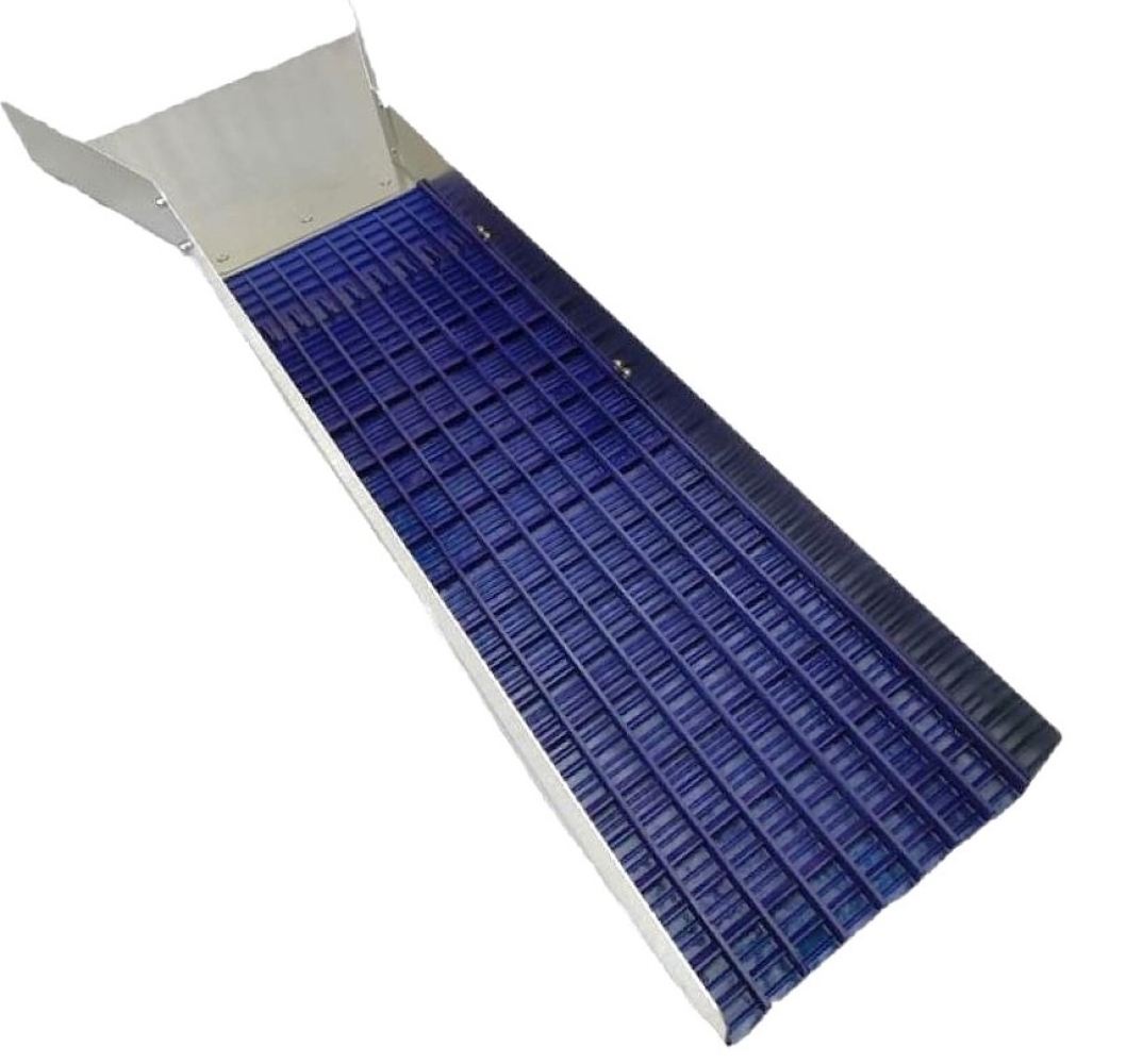 Weltneuheit!! GRIZZLY MAT -- blau --- KOMPLETTE WASCHRINNE --- 119,5 cm lang - 25,6 cm breit -- Trichter 45 cm breit