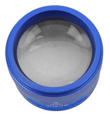 Hochwertige Juwelierlupe - 30 fach - Durchmesser 36 mm, blau