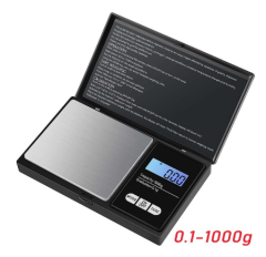 Digitale Feinwaage 0,1 gr bis 1000 gr, schwarz