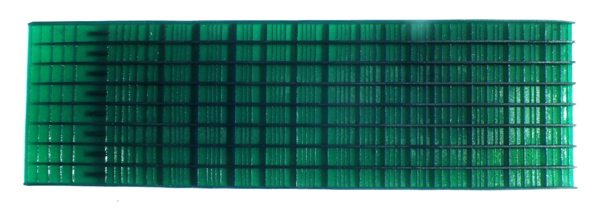 Weltneuheit!! GRIZZLY MAT -- grün --- KOMPLETTE WASCHRINNE --- 119,5 cm lang - 25,6 cm breit -- Trichter 45 cm breit