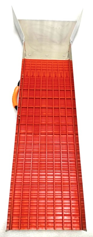 Limited Edition: GRIZZLY MAT -- orange --- KOMPLETTE WASCHRINNE --- 119,5 cm lang - 25,6 cm breit -- Trichter 45 cm breit