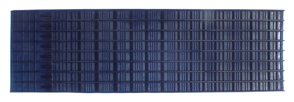 Weltneuheit!! GRIZZLY MAT -- blau --- KOMPLETTE WASCHRINNE --- 119,5 cm lang - 25,6 cm breit -- Trichter 45 cm breit