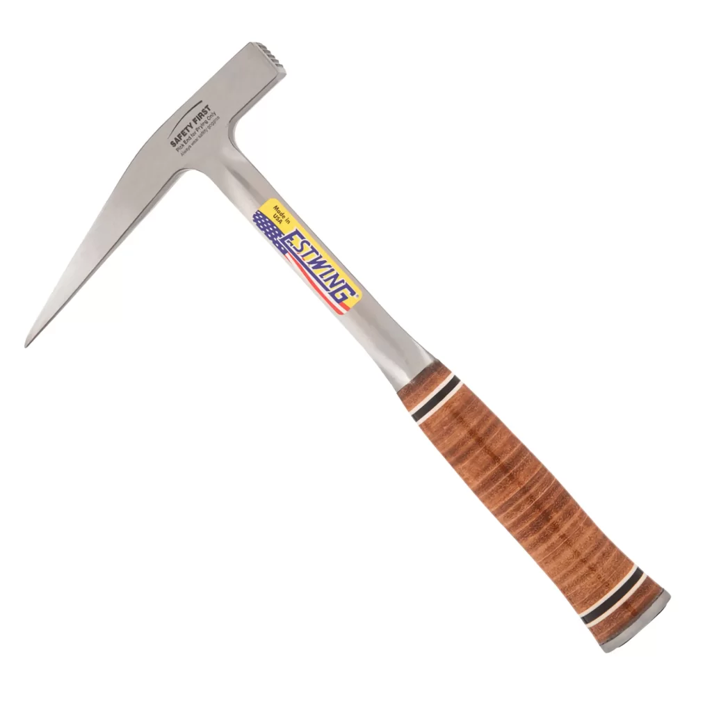 Estwing leichter Geologenhammer / Pickhammer mit Ledergriff E13P