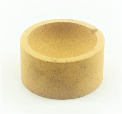 Schmelztiegel mit flachem Boden - aus Keramik - Volumen = 45 ml - Ø Außen 80 mm