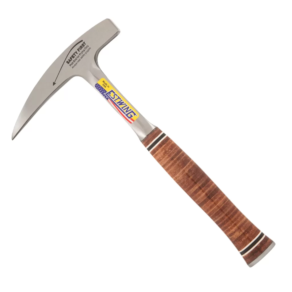 Estwing Geologenhammer / Pickhammer mit Ledergriff E30